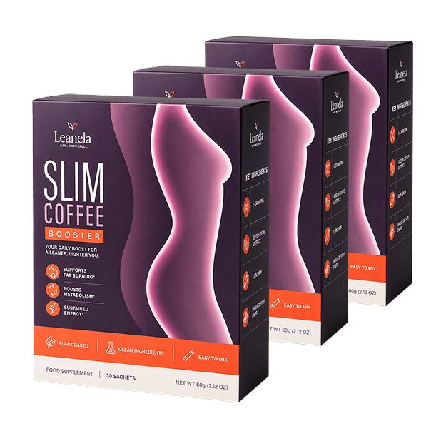 Drei Packungen Leanela Slim Coffee Booster